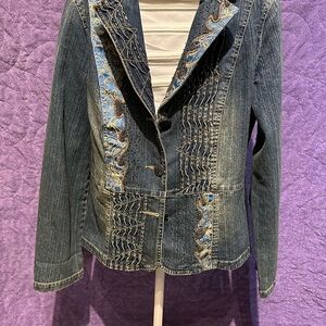 Embroidered Denim Jacket